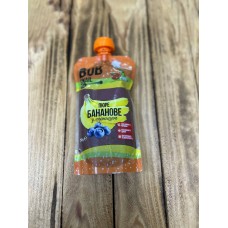 Пюре фруктовое из БАНАНА-ЧЕРНИКИ без сахара Bob Snail, 250 г