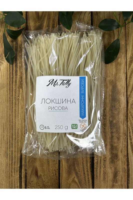 Макаронные изделия ЛАПША рисовая БЕЗ ГЛЮТЕНА 0,3 кг, MsTally