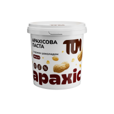 ТОМ Арахісова шоколадна паста (500 г) (арахіс смажений, шоколад чорний)