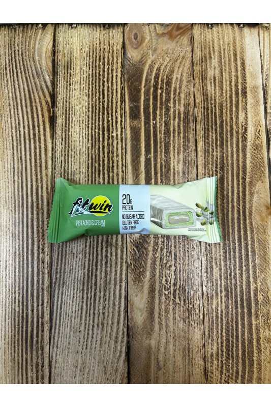 Батончик протеїновий глазурований Pistachio cream, (аналог BombBar), ТМ Fitwin, 60 г