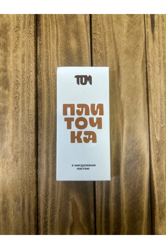Шоколад плиточка з мигдальною пастою, ТМ ТОМ, 100 г