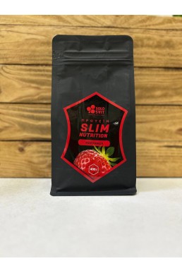 Протеїн Slim Nutrition зі смаком Полуниця, ТМ SoloSvit 400 г