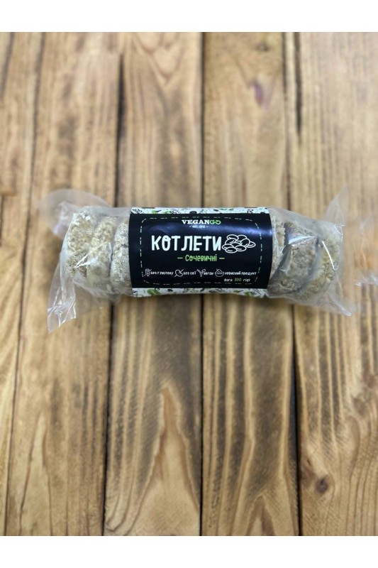 Котлети сочевичні веган,  VeganGo, 300 г